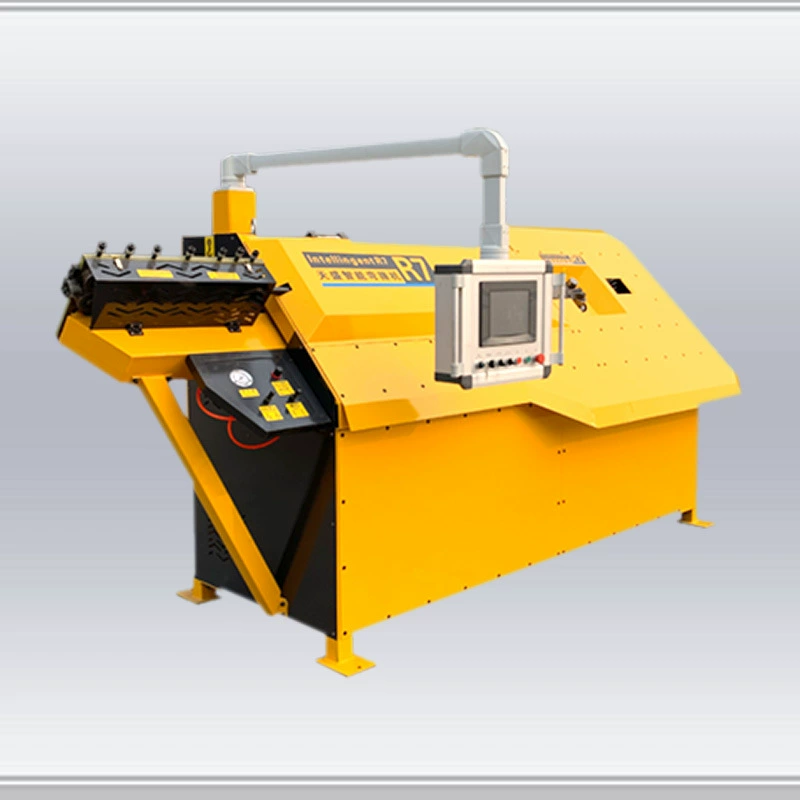 Интеллектуальный станок для гибки стальных стержней типа Tiansheng R7, полностью автоматический гибочный станок с ЧПУ, машина для выпрямления и резки строительной техники