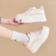 in stock Wenzhou Shoes 2025 Spring New Women's Shoes Thick Sole Increased White Shoes Women's All-match Women's Casual Single-layer Shoes
