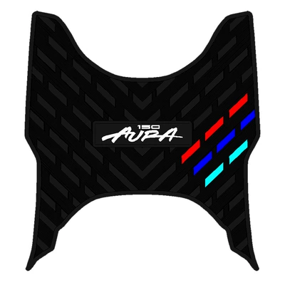 Suitable for Chunfeng 150Aura Rubber Foot Pads, Motorcycle Modification Accessories, Chunfeng 150Aura Special Foot Pads (Electric vehicle foot mat) - spring-breeze-150-aura-black-with-black-trim-thickened-rubber-sheet