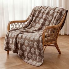 轻奢提花毛毯A类冬季加厚盖毯办公室午睡毯小毛毯牛奶绒毯子床毯