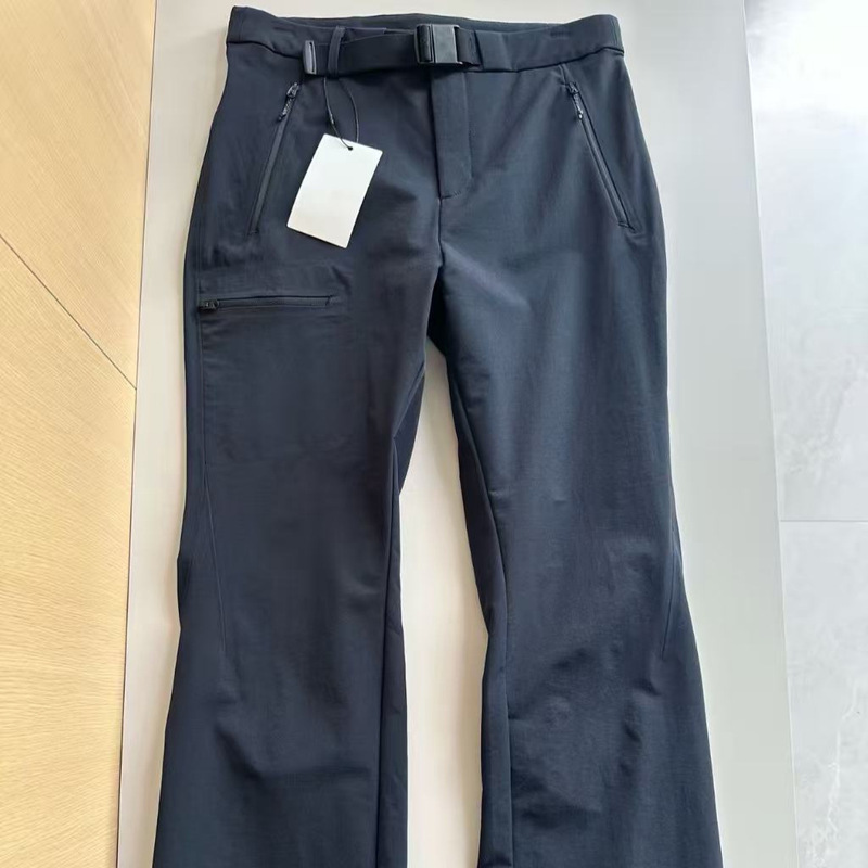 【YY8052】Drop-shipping women's micro-flare soft-shell fully taped high-end casual bell-bottom pants