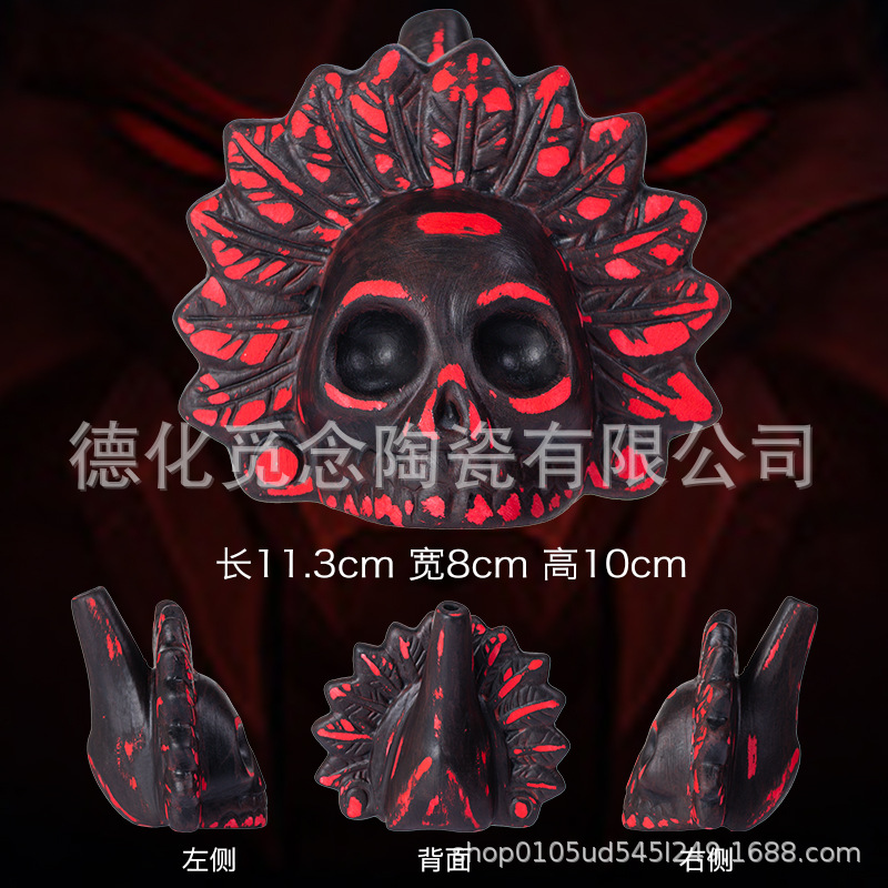 빨간색과 검은색 클래식 깃털 + 보관 가방 색상 상자