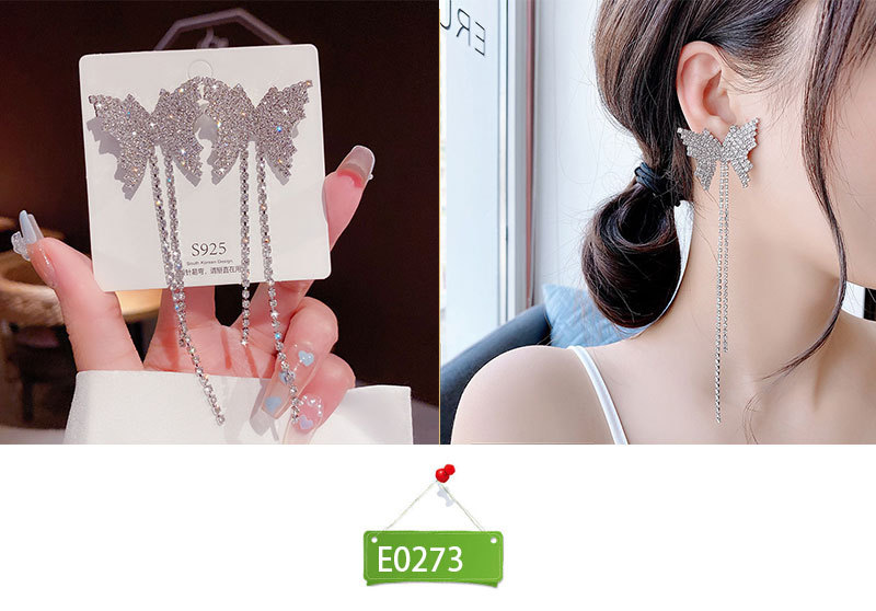 Fashion Tassel Heart Shape Bow Knot Imitation Pearl Copper Inlay Rhinestones Drop Earrings 1 Pair display picture 4