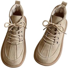 森系文艺复古软底英伦马丁靴女2024新款秋季平底短靴百搭短筒靴子