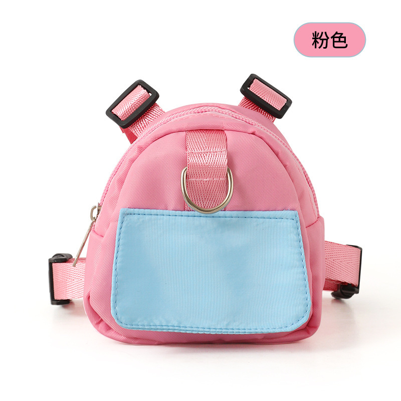 Mochila de mascotas portátil para perros, auto-portador, gato pequeño, corky, cinturón de pecho, mochila, cuerda de tracción para pasear perros