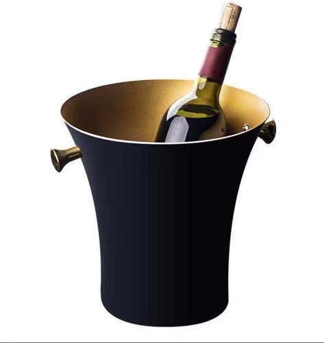Stainless Steel Antler Ice Bucket Bar Red Wine Champagne Bucket Golden Antler Ear Ice Bucket Hammer Point Champagne Bucket Modern Ice Wine Utensils 