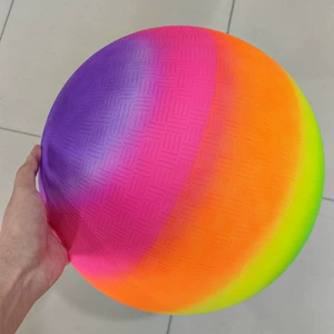 Радужный мяч PVC 18 дюймов для детских игр на улице