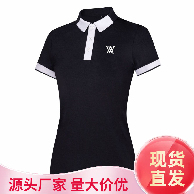 2024 Summer New Golf Ladies Short Sleeve T-Shirt Quick-Drying Breathable Sports Jersey Women's Stretch Slim Fit