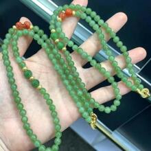 天然碧玉锁骨链DIY款密度好工厂批发干净五黑