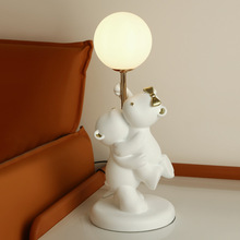 贝汉美创意小熊装饰台灯卧室床头柜小夜灯氛围灯结婚礼物家居摆件