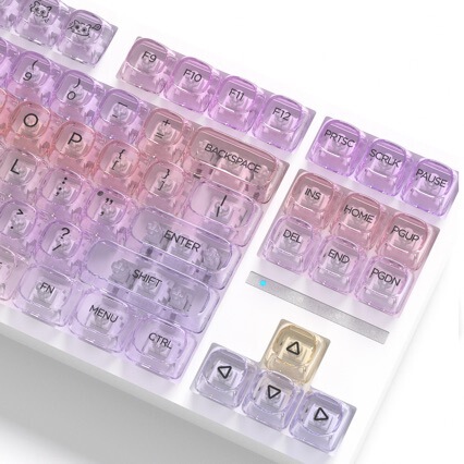 T-Moa125 Key Transparent Colorful Series Pc Keycaps Small Set Compatible with Mechanical Keyboards T-Moa125 Key Transparent Colorful Series Pc Keycaps Small Set Compatible with Mechanical Keyboards