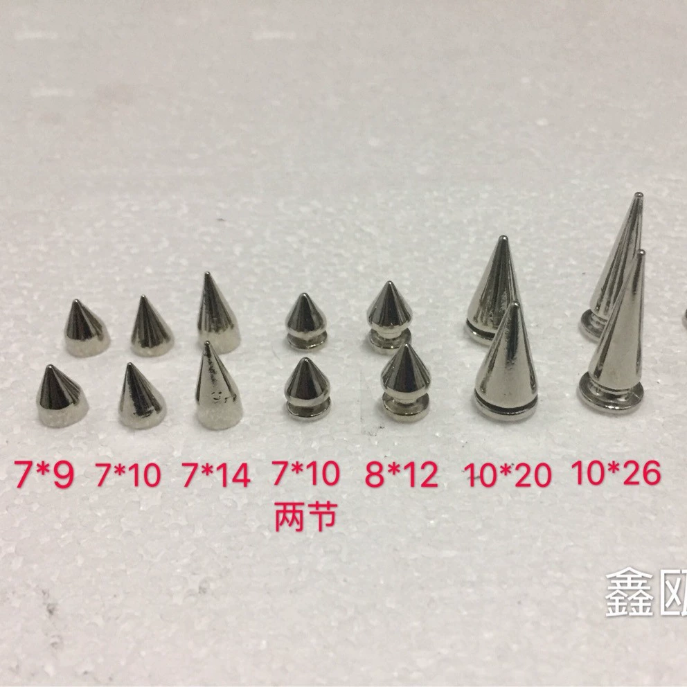 Панк заклепки шип сплава Пуля заклепки DIY нападающий полные спецификации