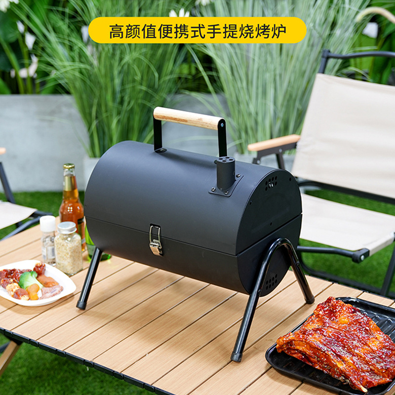 Parrilla al aire libre de doble cara parrilla portátil de camping parrilla al aire libre parrilla plegable pequeña parrilla doméstica