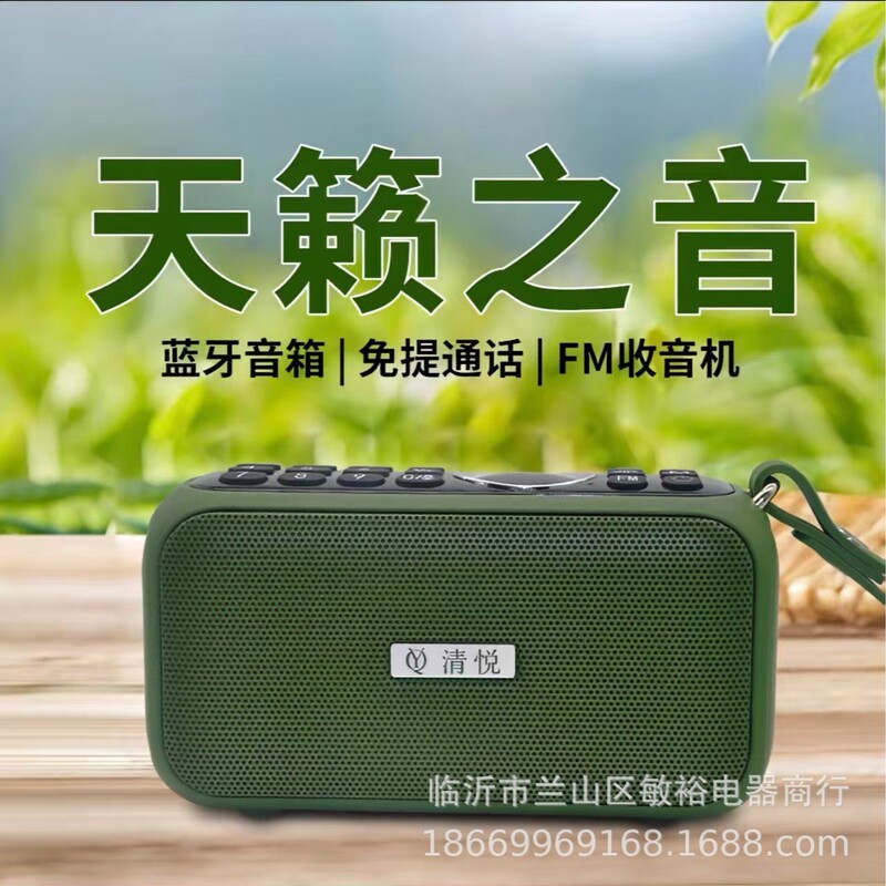 Qingyue S3 Portable Wireless Bluetooth Speaker Subwoofer Desktop Series High-Quality Large Amount of Long-Lasting Atmosphere Light