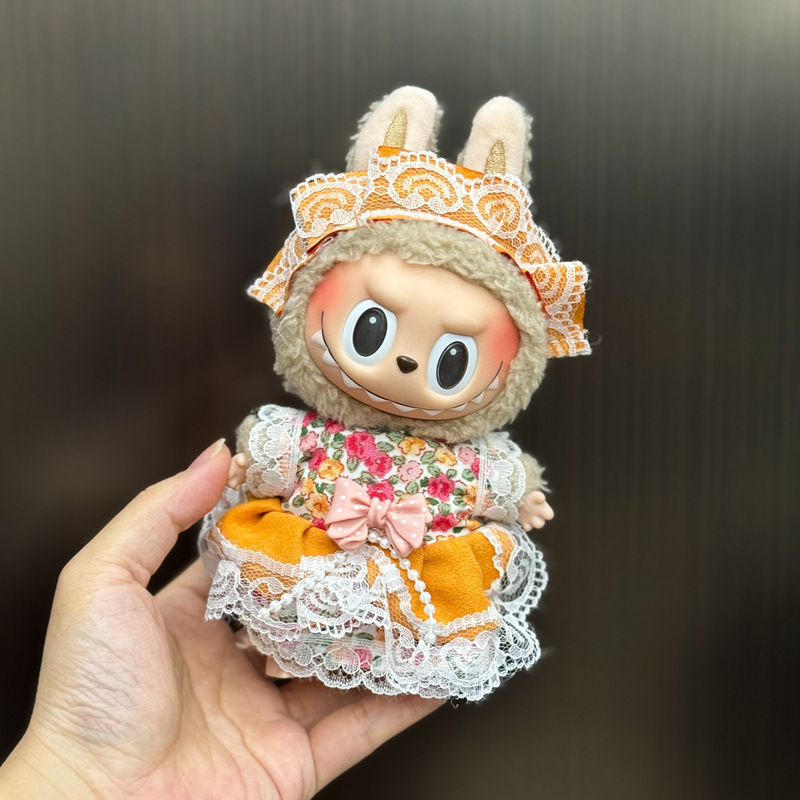 新しいかわいいシュガージェルフェイスラブブドレッシング帽子ペンダントぬいぐるみラブブ人形バッグペンダント|undefined