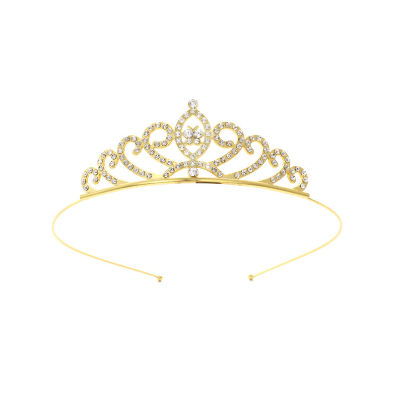 Diadema con Corona de Princesa Infantil de Metal Galvanizado para Cumpleaños y Fiestas image 54