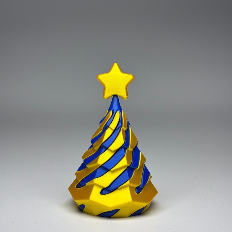 跨境新款3d打印玩具摆件Impossible Christmas tree圣诞树推推乐|undefined