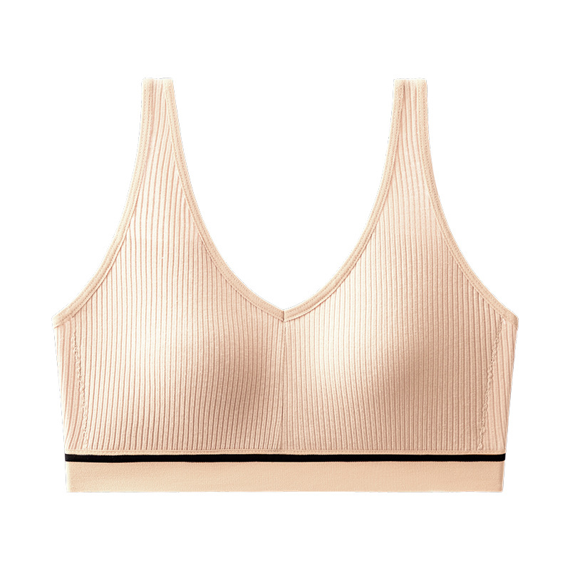 Transfronterizos deportivos de algodón puro, ropa interior de espalda hermosa, sujetador transpirable simple que absorbe el sudor, ropa interior de espalda hermosa, ropa interior de pecho.