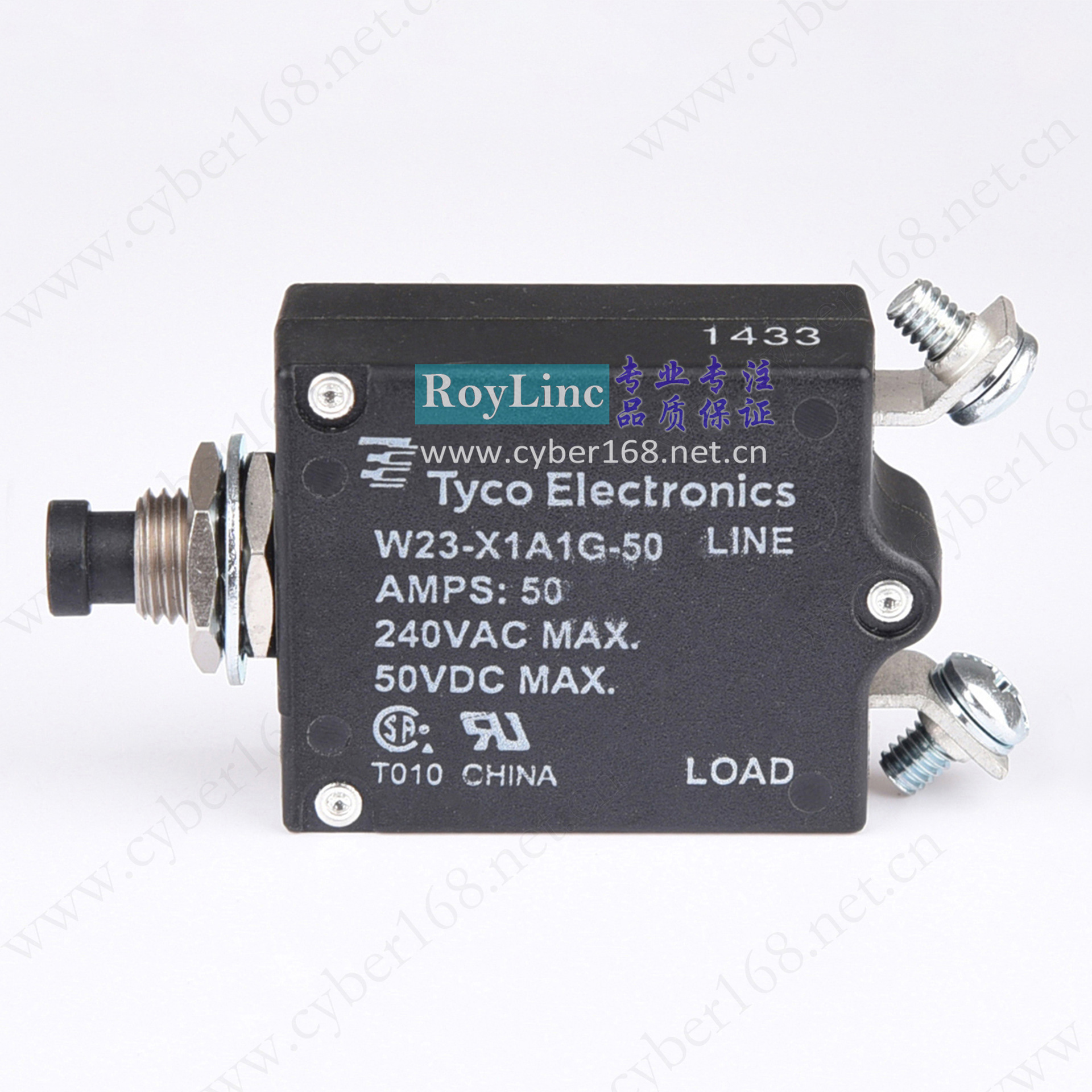 Tyco W23-X1A1G-50 50A 7-1393246-6 UL CSA 1-50Amps 热控断路器