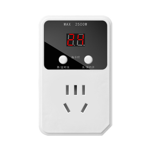 Electric Vehicle Battery Charger Socket Protector, Timer Power Strip, Overcharge Protection Smart Power Distributor, Digital Display Power Bar