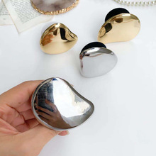 冷淡风电镀镜面手机气囊支架金属桌面支撑可折叠懒人自拍指环扣