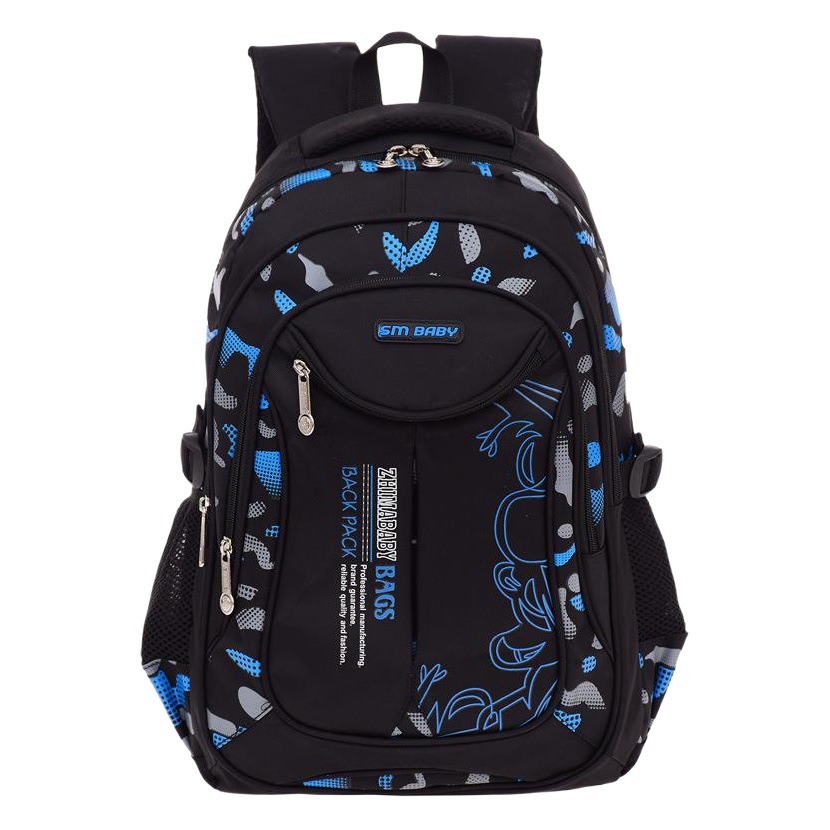 Sésamo bebé casual de gran capacidad 3-6 grado masculino mochila ligera resistente al desgaste de la escuela primaria de los niños de la escuela