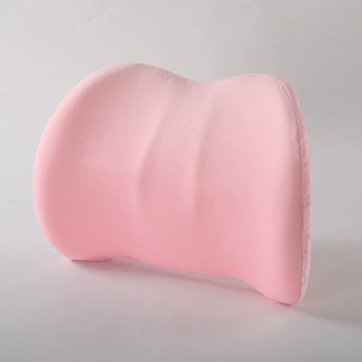 Lumbar Support In-Car Massage Lumbar: Waist support - crystal-velvet-wavy-lumbar-support-pink-415-29-125-wave-waist-support