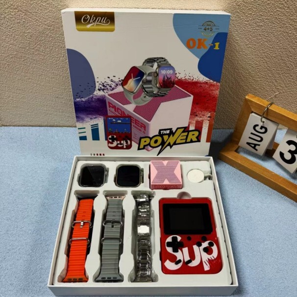 Cross-Border Ok-1/2 Ok-4/5 Set Box Smart Watch Ultra3 Watch Game Console Combination Audio System