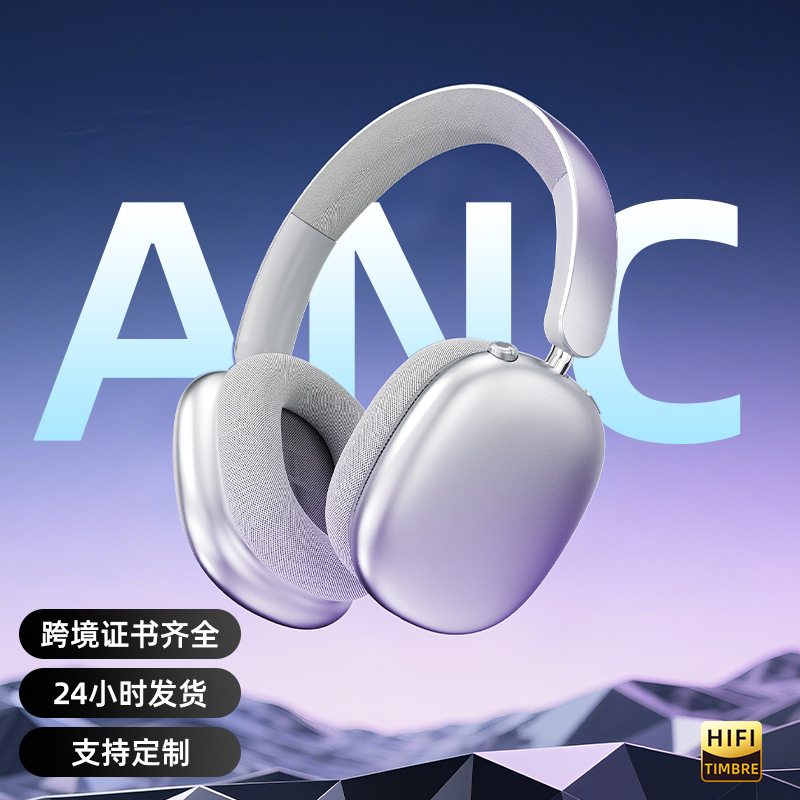 2025新款头戴式耳机ANC主动降噪超长续航无线蓝牙耳机适用苹果|undefined