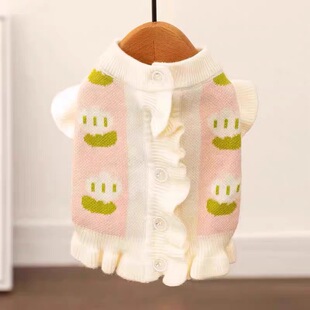 Factory custom-made small dog autumn and winter warm Bichon Frize Teddy Pomeranian small dog pet Schnauzer knitted sweater