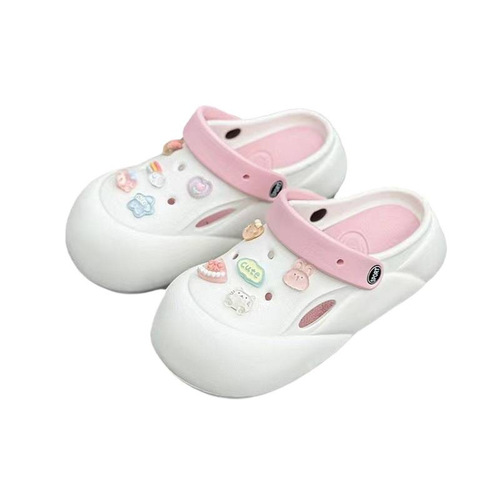 High-value DIY hole shoes, women's summer cute fashionable home outdoor non-slip platform comfortable beach sandals