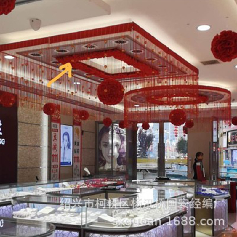 Rose Flower Finished Jewelry Store Decorative Line Curtain Fashion Living Room Entrance Curtain Hanging Bedroom Background Curtain Wholesale Screen Rose Flower Finished Jewelry Store Decorative Line Curtain Fashion Living Room Entrance Curtain Hanging Bedroom Background Curtain Wholesale Screen