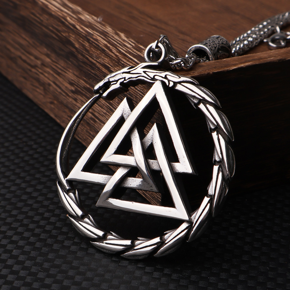Viking Rune Snake Pendant Image 3