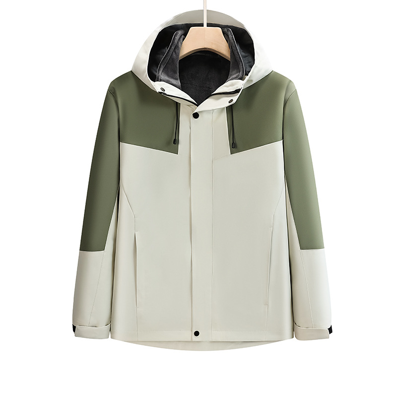 impermeable a prueba de agua a prueba de lluvia a prueba de aceite a prueba de arañazos chaquetas masculinas y femeninas 3 en 1 al aire libre ropa de asalto personalizada logotipo de alta calidad