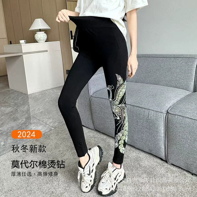 Longfeng Горячие бриллиантовые леггинсы Модаль Высокие эластичные брюки с высокой талией и ягодицами спортивные брюки для бодибилдинга брюки карандаш осенью и зимой