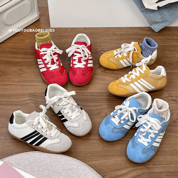 2026 Spring Children's Training Shoes for Girls, Korean Style Sports Shoes for Boys, Soft Sole Breathable Forrest Gump Shoes, Stylish and Versatile