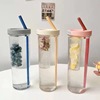 Plastic high quality handheld fruit glass wet and dry separation, internet celebrity