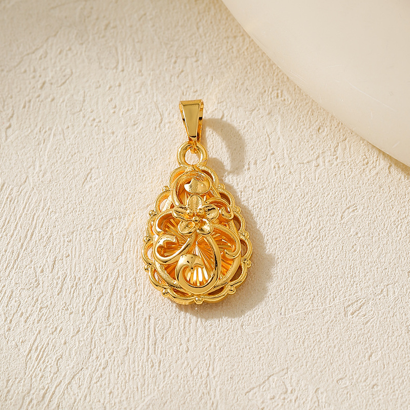 Amazon transfronterizo colgante de gota de agua colgante de flores para mujeres colgante de moda femenina colgante hueco nicho único diseño simple