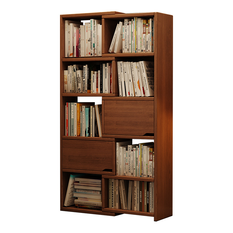Estante de libro retráctil de esquina con puerta de gabinete estante de almacenamiento de piso sala de estar estante de almacenamiento contra la pared estante de almacenamiento a prueba de polvo estante de almacenamiento estante de libros