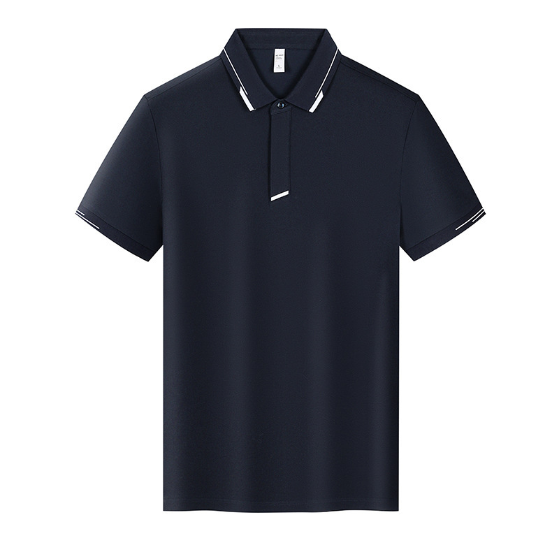 夏の作業服半袖折り襟ポロシャツtシャツ企業文化広告シャツ印字ロゴ|undefined