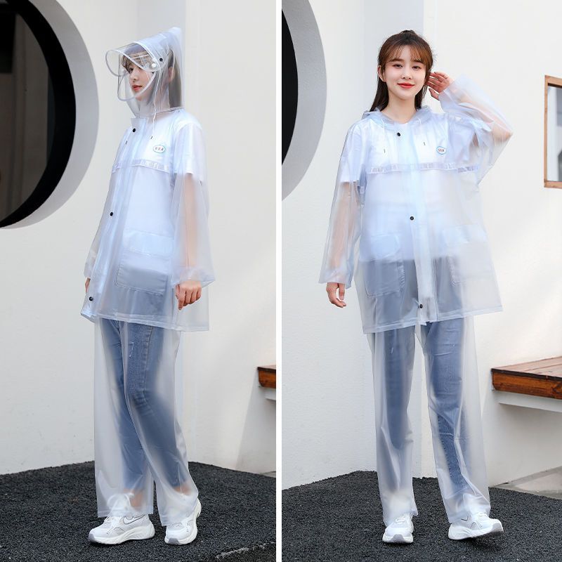 Raincoat Split Suit Full Body Male and Female Students Adult Multi-Functional Thickened Reflective Anti-Riot Electric Vehicle Poncho