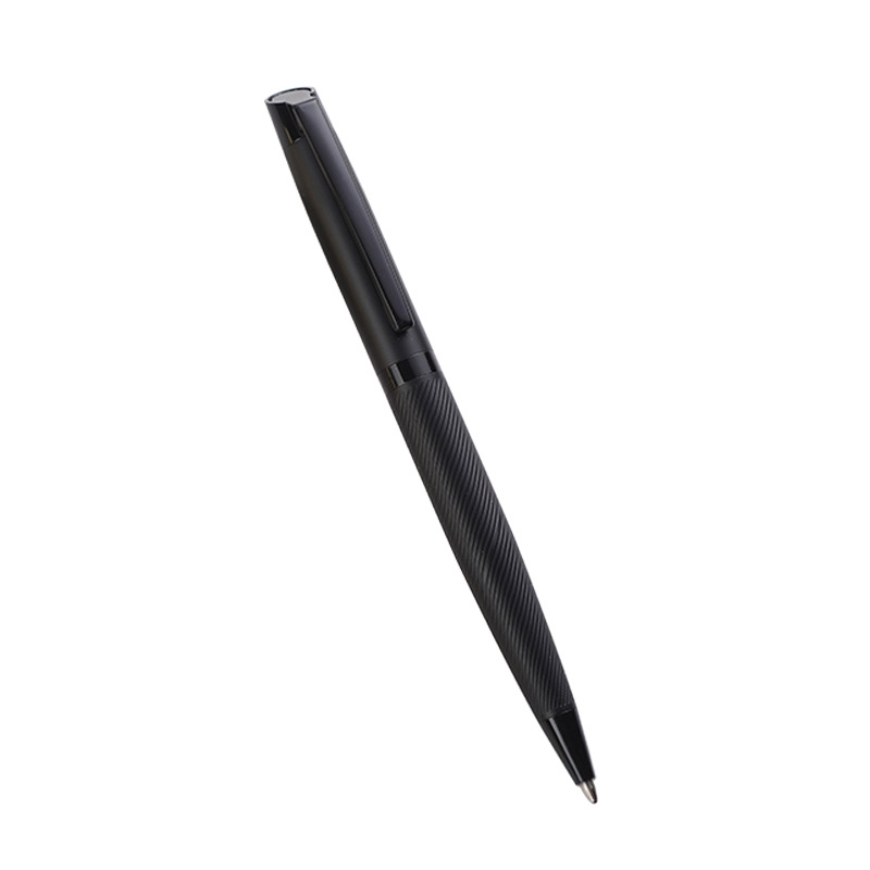 En stock pluma de impresión pluma de regalo de negocios de alta calidad de metal pluma tallada mate metal bolígrafo letras logo