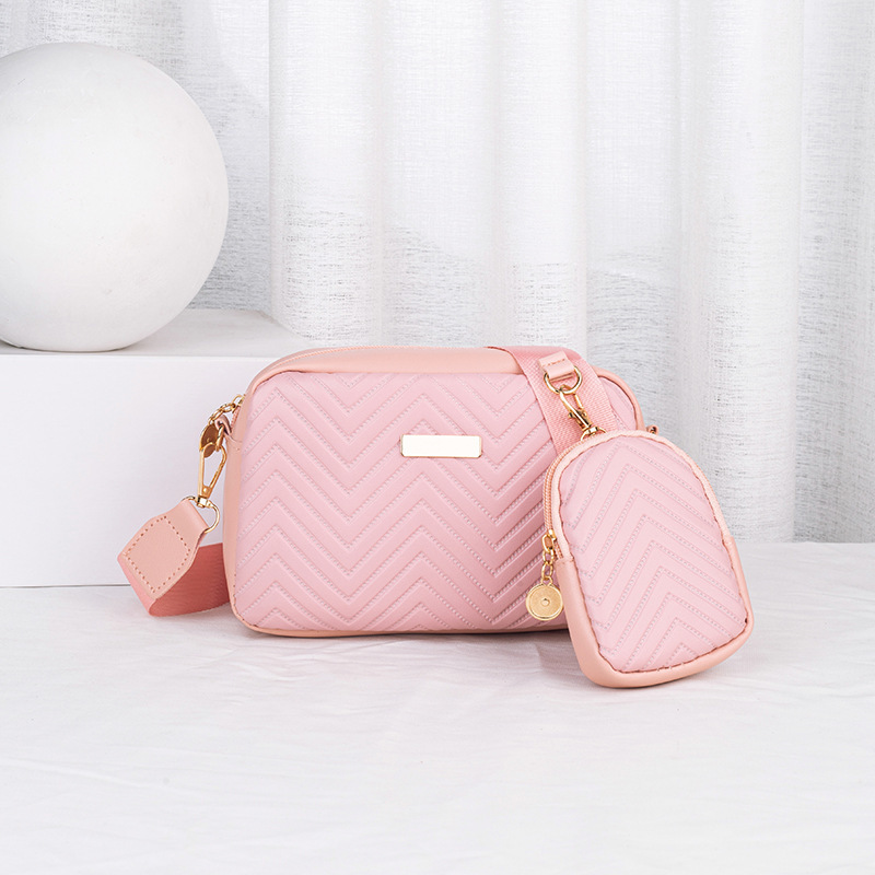 Tendencia transfronteriza nueva moda sólida estampada sequinilla hombro de una sola bolsa de tamaño de tramo inclinado bolsas de damas al por mayor
