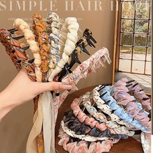 飘带发箍女2025新款高颅顶带齿洗脸头箍编发发带绑发一体发卡头饰