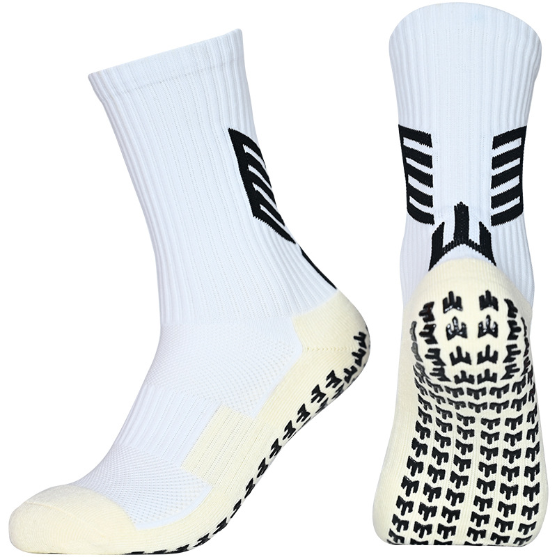 Genuine Sports Socks for Adults and Children, Mid-Tube Silicone Non-Slip Football Socks, Wear-Resistant Thickened Towel Bottom Basketball Socks