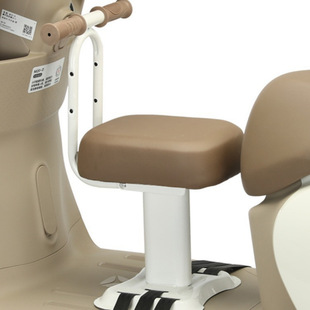 Electric Car Child Seat with Front Battery, Child Safety Baby Stool, Toddler Carrier, Size as Described