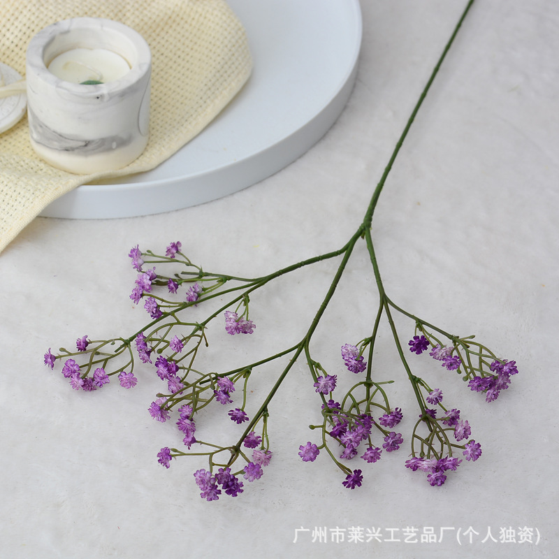 Gypsophila artificial de goma suave para ramos