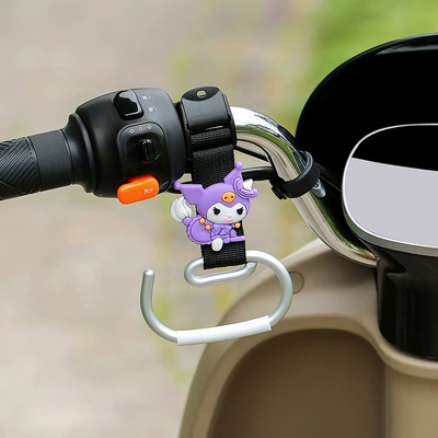 Other Electric Vehicle Accessories: Vehicles, No-Drill Installation, Multifunctional - black-long-belt-e-hook-kurome-left