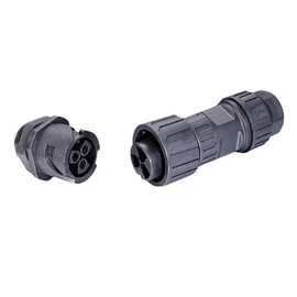 LLT-M29-3芯后装母针面板防水连接器 光伏防水接头 IP68防水插头