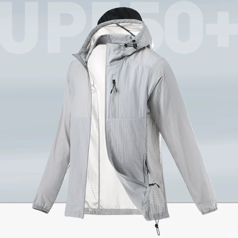 Летняя легкая и дышащая кожа солнцезащитный козырек куртка наружный анти-УФ UPF50 пара солнцезащитный крем тонкий